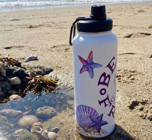 SEASHELL BEACH FREAK© Stainless Steel sport Water Bottle