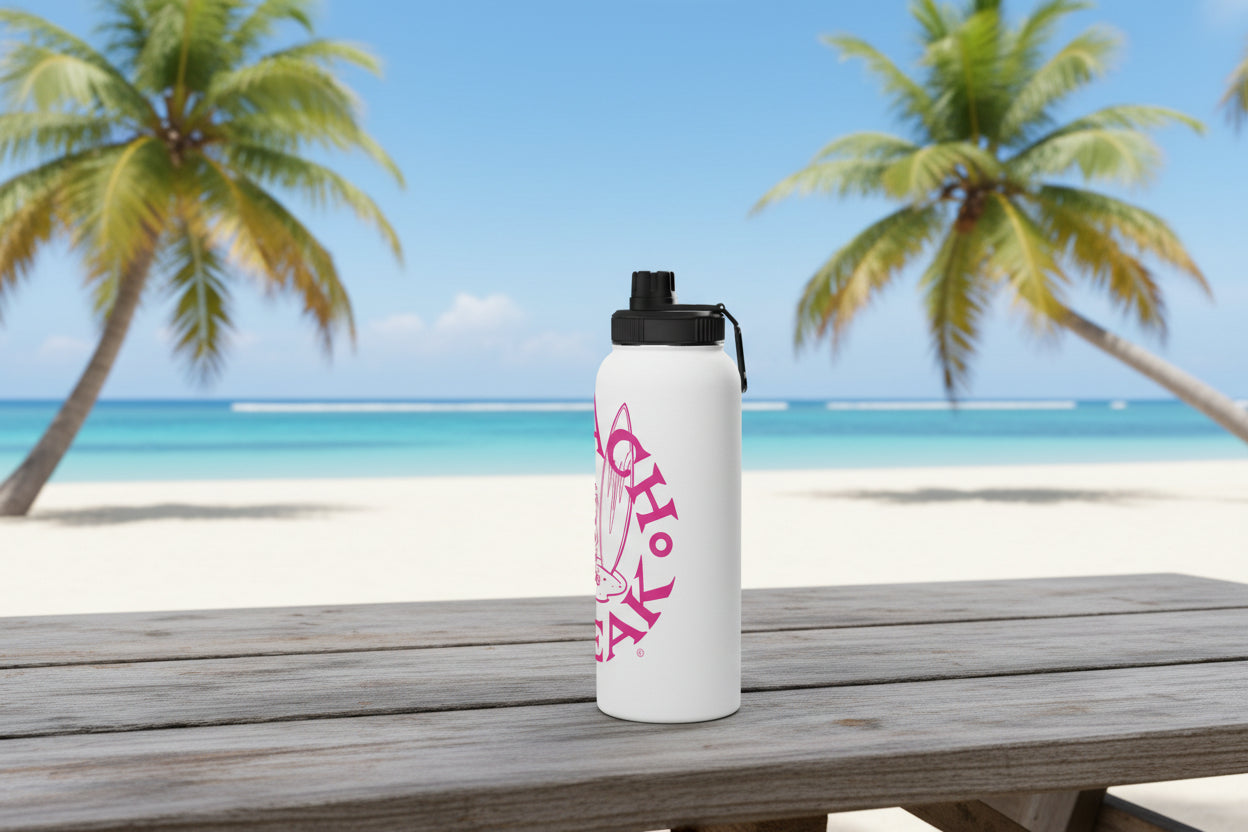 PINK BEACH FREAK© Stainless Steel SPORT Water Bottle