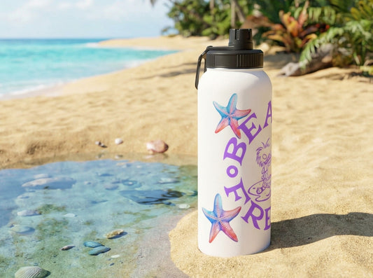 STARFISH BEACH FREAK© Stainless Steel SPORT Water Bottle