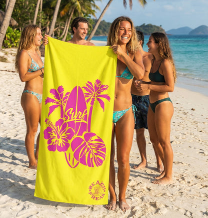 SURF VIBES -  BEACH FREAK© Mink-Cotton Towel