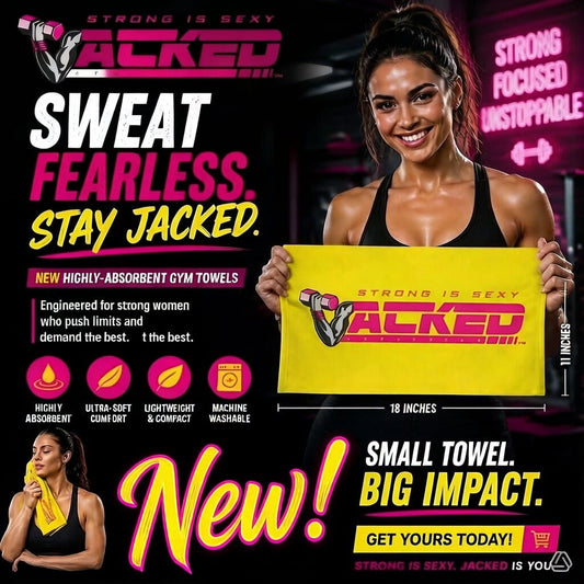 JACKED™ 'STRONG IS SEXY' GYM Towel