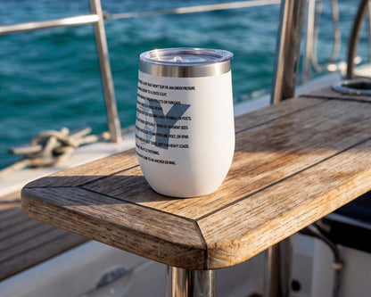 KNOTTY BY NATURE - BEACH FREAK© Chill Wine Tumbler