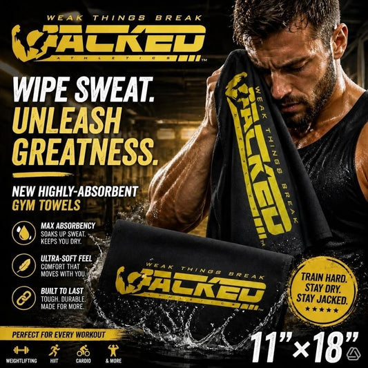 JACKED™ 'WEAK THINGS BREAK' GYM Towel