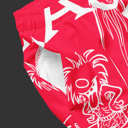 WHITE BEACH FREAK© SPLASH'D© MEN'S SWIM TRUNKS