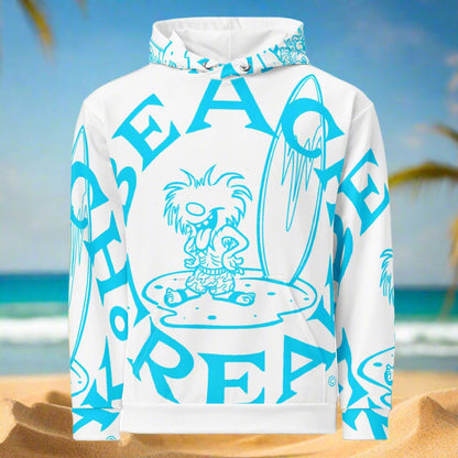 NEON BLUE BEACH FREAK© SPLASH'D© Hoodie