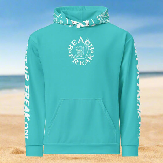 WHITE BEACH FREAK© TRADITIONAL PULLOVER HOODIE