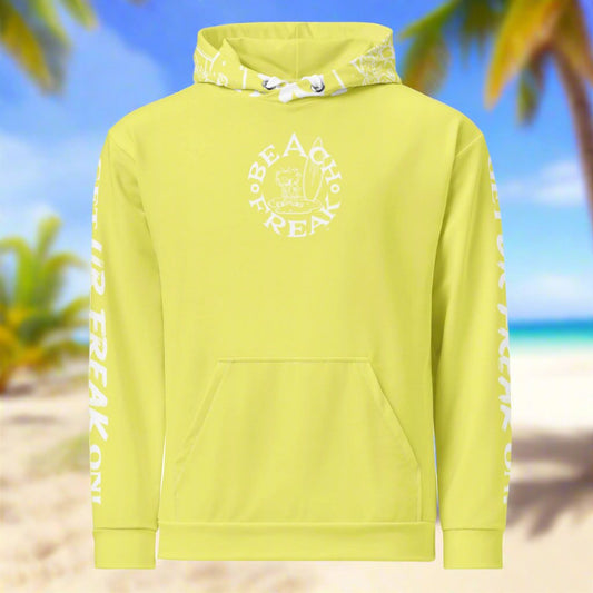 WHITE BEACH FREAK© TRADITIONAL PULLOVER HOODIE
