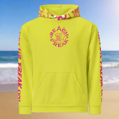 PINK BEACH FREAK© TRADITIONAL PULLOVER HOODIE