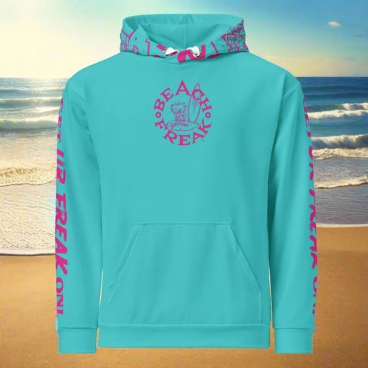 PINK BEACH FREAK© TRADITIONAL PULLOVER HOODIE