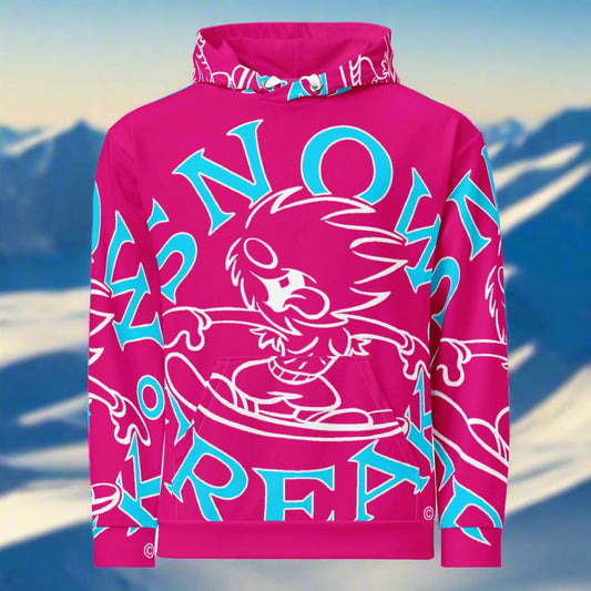 NEON BLUE SNOW FREAK© SPLASH'D© Hoodie
