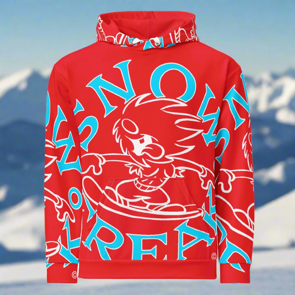 NEON BLUE SNOW FREAK© SPLASH'D© Hoodie