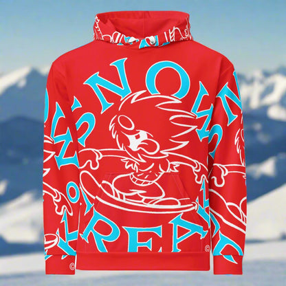 NEON BLUE SNOW FREAK© SPLASH'D© Hoodie