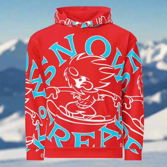 NEON BLUE SNOW FREAK© SPLASH'D© Hoodie