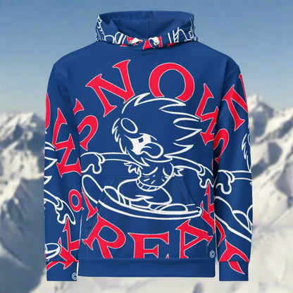 RED & WHITE SNOW FREAK© SPLASH'D© Hoodie