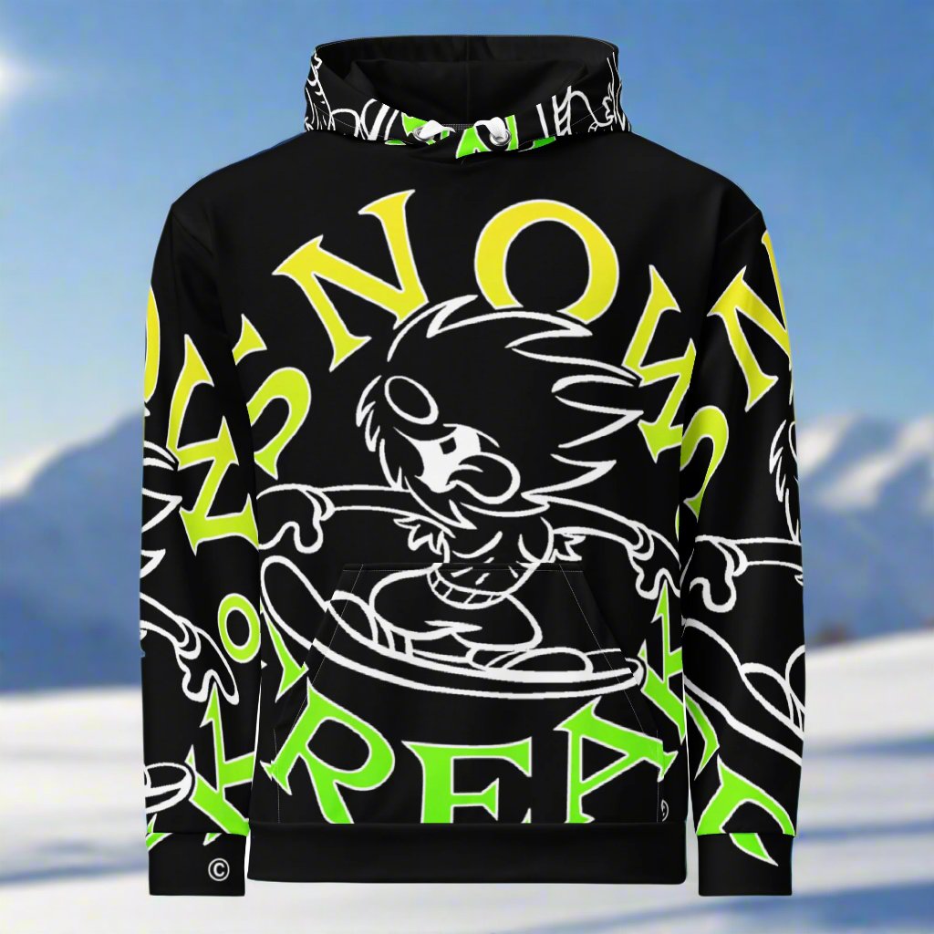 LIME & YELLOW SNOW FREAK© SPLASH'D© Hoodie