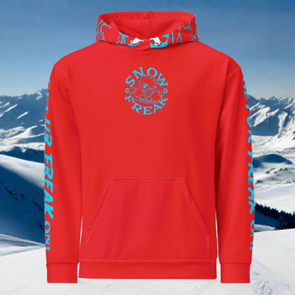 NEON BLUE SNOW FREAK© TRADITIONAL HOODIE