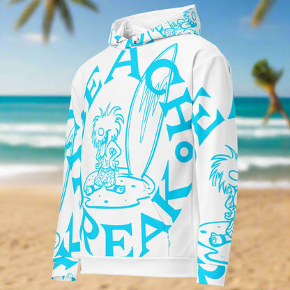 NEON BLUE BEACH FREAK© SPLASH'D© Hoodie