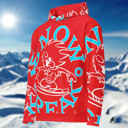 NEON BLUE SNOW FREAK© SPLASH'D© Hoodie
