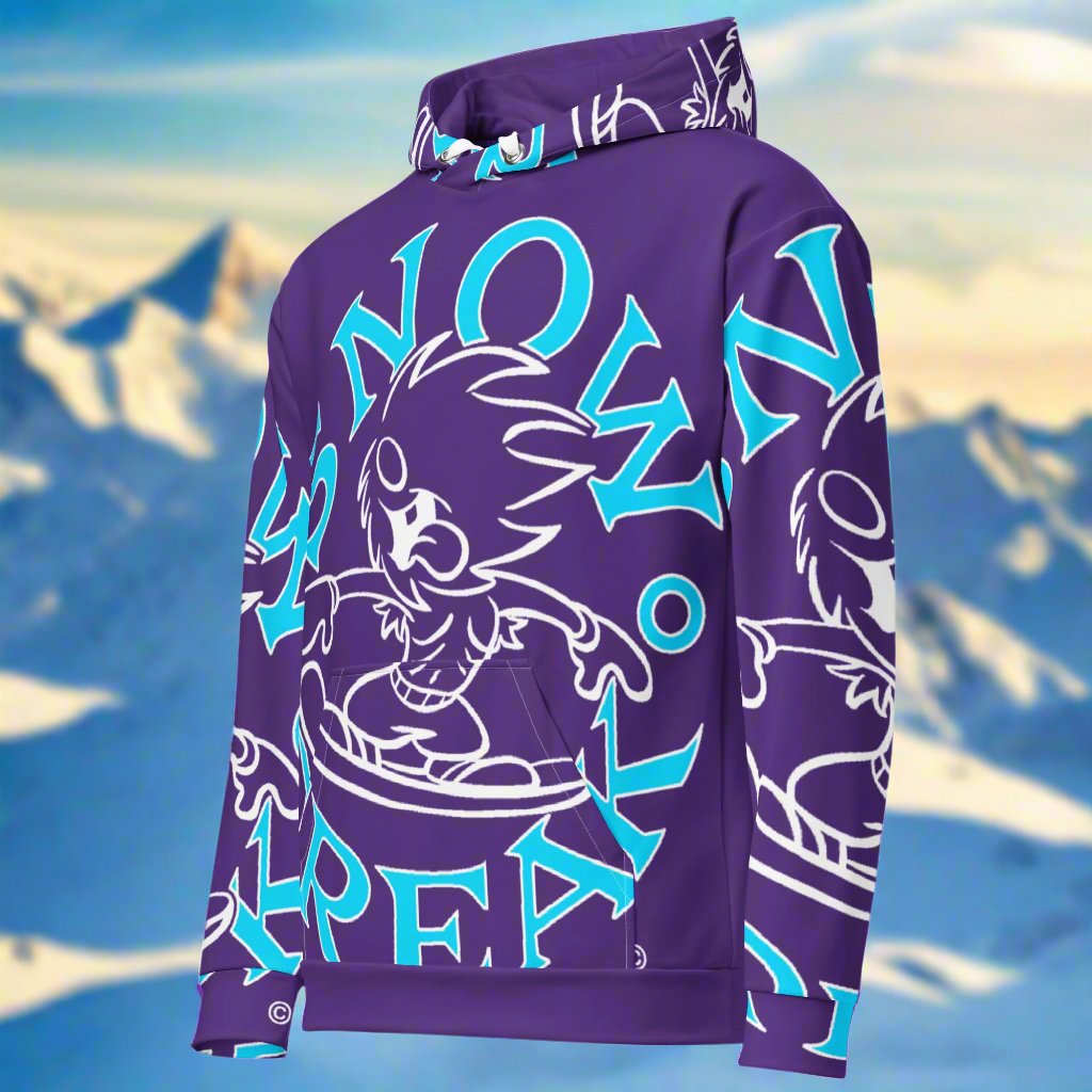 NEON BLUE SNOW FREAK© SPLASH'D© Hoodie