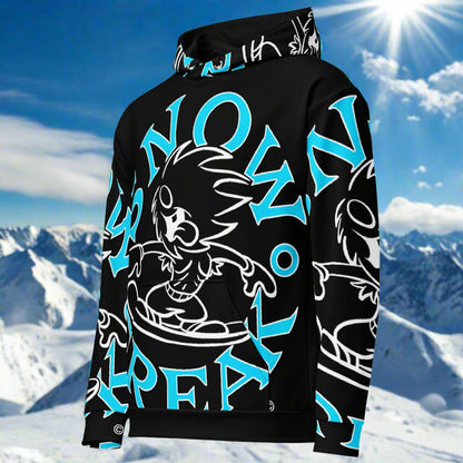 NEON BLUE SNOW FREAK© SPLASH'D© Hoodie