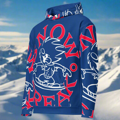 RED & WHITE SNOW FREAK© SPLASH'D© Hoodie