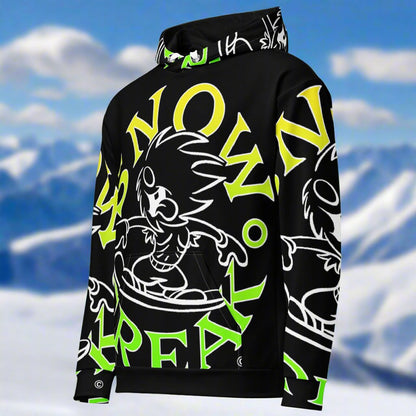 LIME & YELLOW SNOW FREAK© SPLASH'D© Hoodie