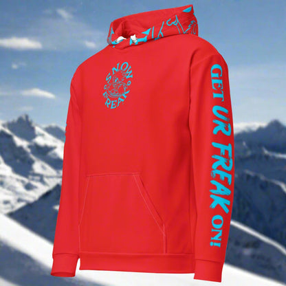 NEON BLUE SNOW FREAK© TRADITIONAL HOODIE