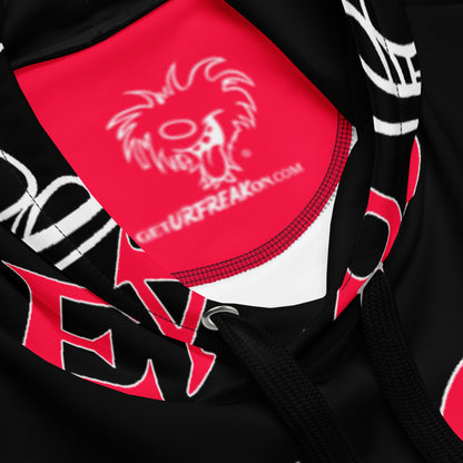 RED & WHITE SNOW FREAK© SPLASH'D© Hoodie