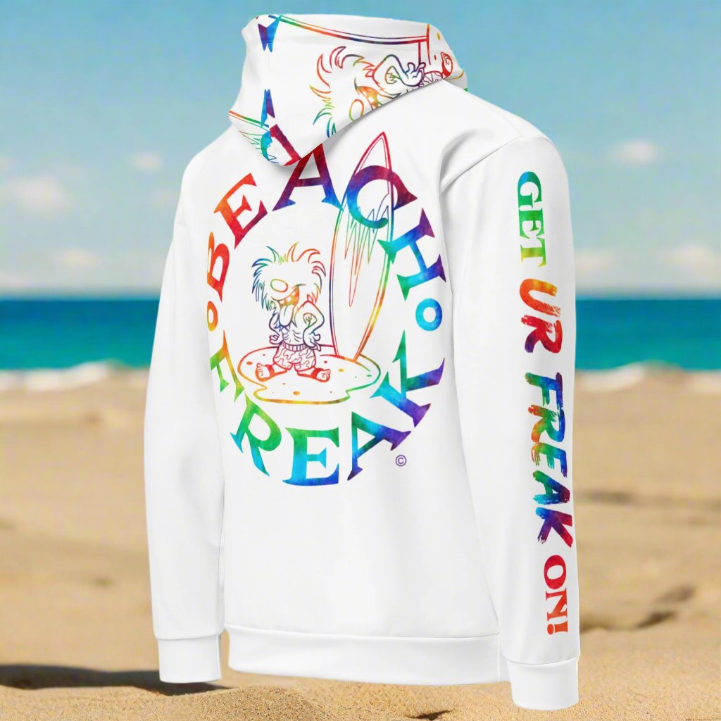 TIE-DYE BEACH FREAK© TRADITIONAL PULLOVER HOODIE