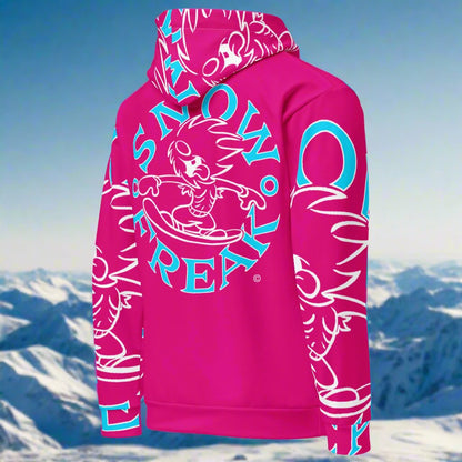 NEON BLUE SNOW FREAK© SPLASH'D© Hoodie