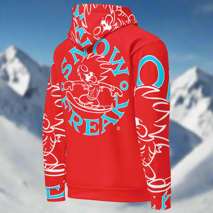 NEON BLUE SNOW FREAK© SPLASH'D© Hoodie