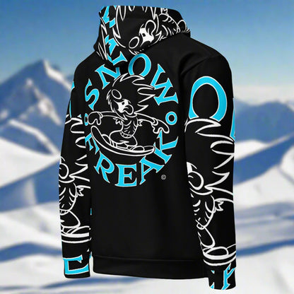 NEON BLUE SNOW FREAK© SPLASH'D© Hoodie