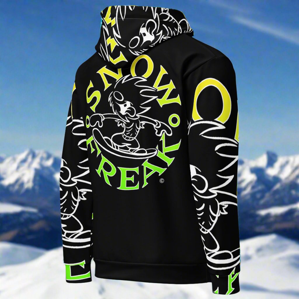 LIME & YELLOW SNOW FREAK© SPLASH'D© Hoodie