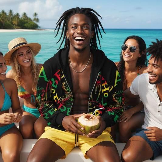 THE ISLANDER BEACH FREAK SPLASH'D© ZIP-UP HOODIE