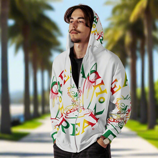 THE ISLANDER BEACH FREAK© SPLASH'D© ZIP-UP HOODIE