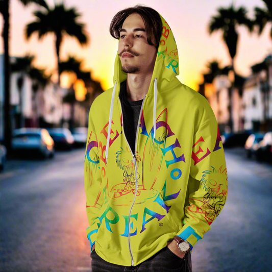 TIE-DYE BEACH FREAK© SPLASH'D© ZIP-UP HOODIE