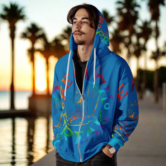 TIE-DYE BEACH FREAK© SPLASH'D© ZIP-UP HOODIE