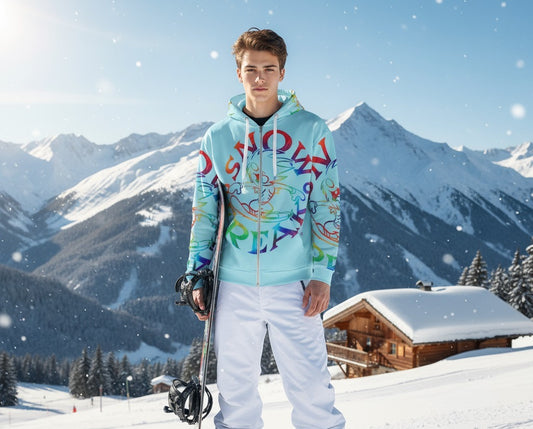 TIE-DYE SNOW FREAK SPLASH'D© ZIP-UP HOODIE
