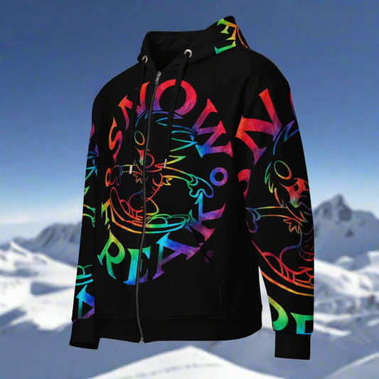 TIE-DYE SNOW FREAK© SPLASH'D© ZIP-UP HOODIE