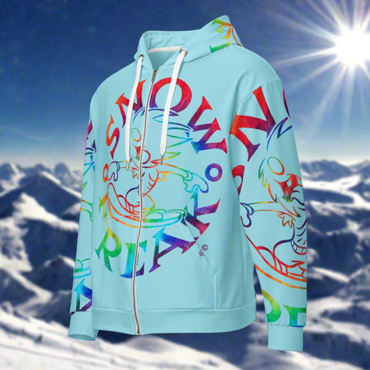 TIE-DYE SNOW FREAK© SPLASH'D© ZIP-UP HOODIE