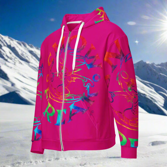 TIE-DYE SNOW FREAK© SPLASH'D© ZIP-UP HOODIE