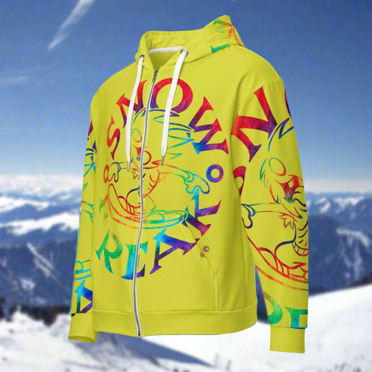 TIE-DYE SNOW FREAK© SPLASH'D© ZIP-UP HOODIE