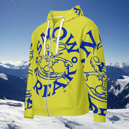 BLUE SNOW FREAK© SPLASH'D© ZIP-UP HOODIE