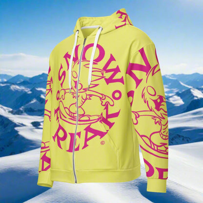 PINK SNOW FREAK© SPLASH'D© ZIP-UP HOODIE