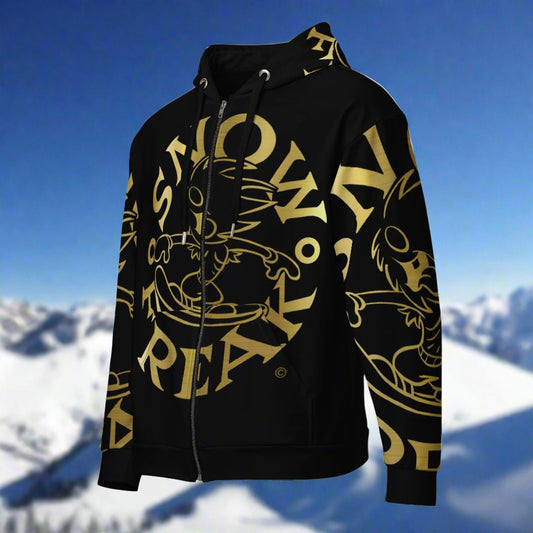 GOLD SNOW FREAK© SPLASH'D© ZIP-UP HOODIE