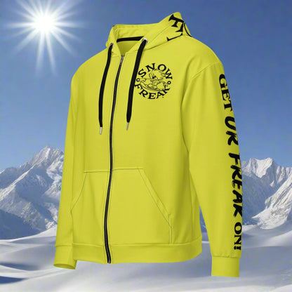 BLACK SNOW FREAK© TRADITIONAL ZIP-UP HOODIE