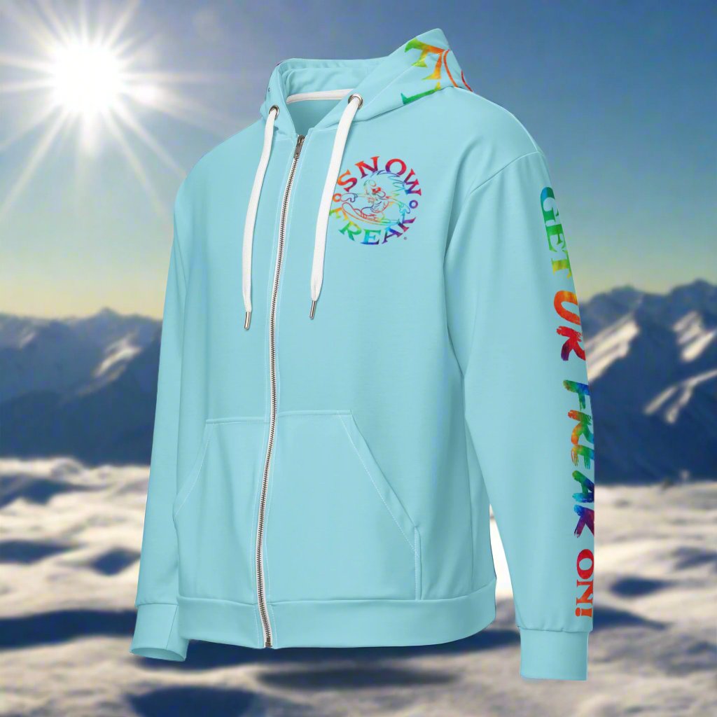TIE-DYE SNOW FREAK© TRADITIONAL ZIP-UP HOODIE