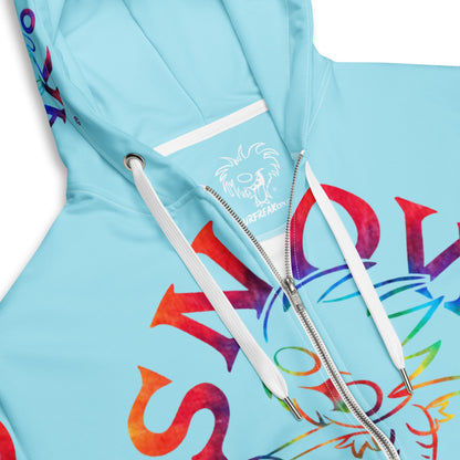 TIE-DYE SNOW FREAK© SPLASH'D© ZIP-UP HOODIE