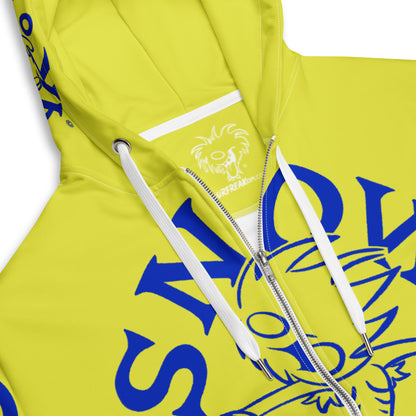 BLUE SNOW FREAK© SPLASH'D© ZIP-UP HOODIE