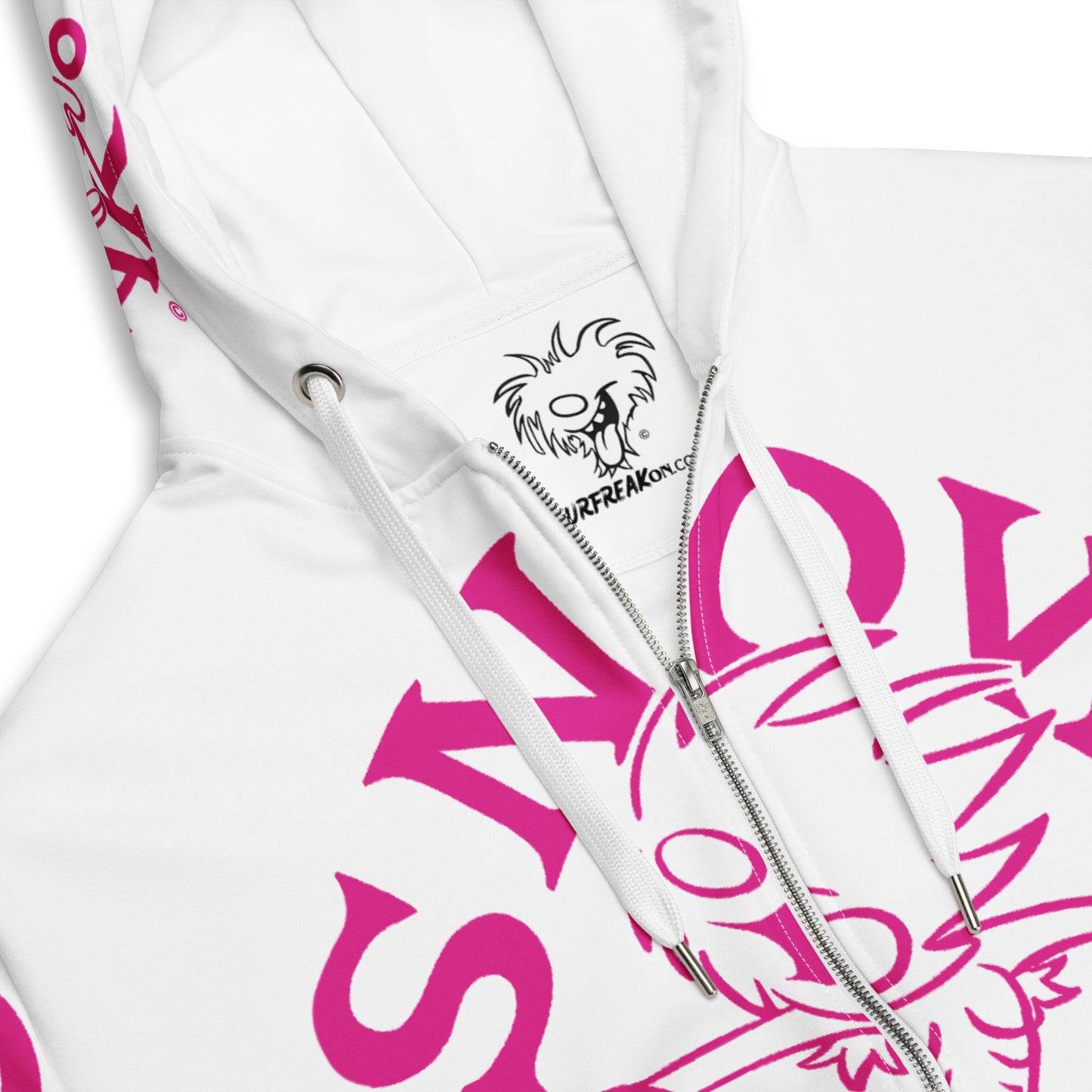 PINK SNOW FREAK© SPLASH'D© ZIP-UP HOODIE